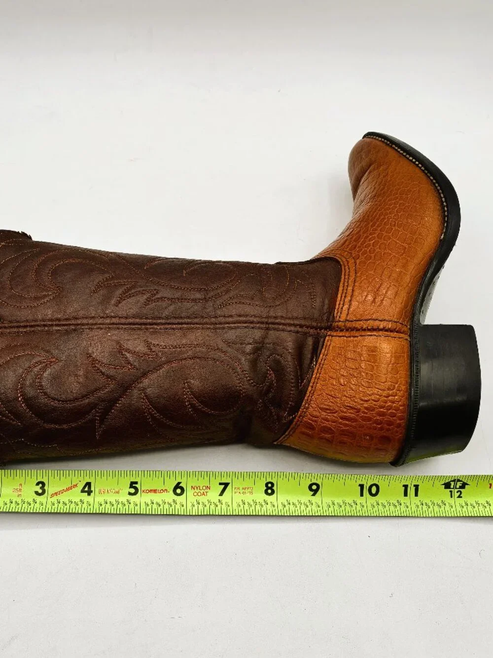 Vintage ACME 2334 Western Cowboy Boots Brown Leather Balance Youth Sz 3.5 D, VGC